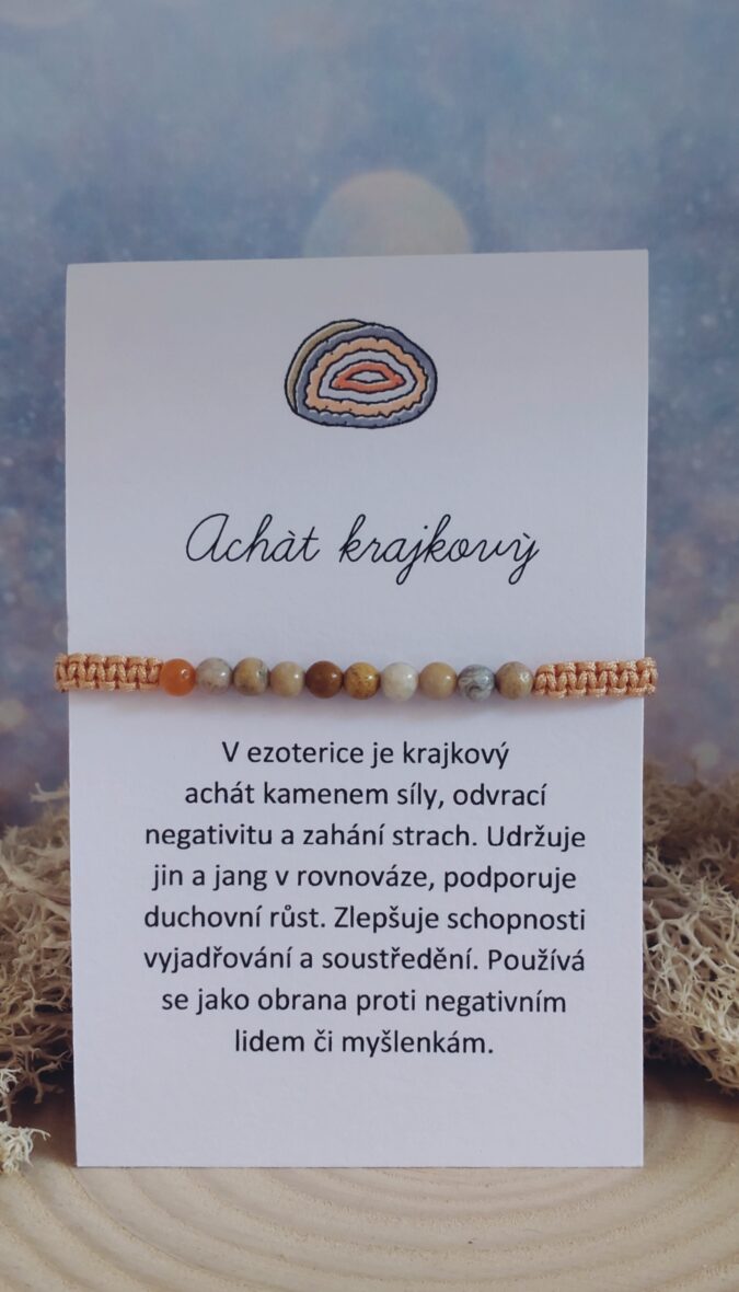Achát Krajkový