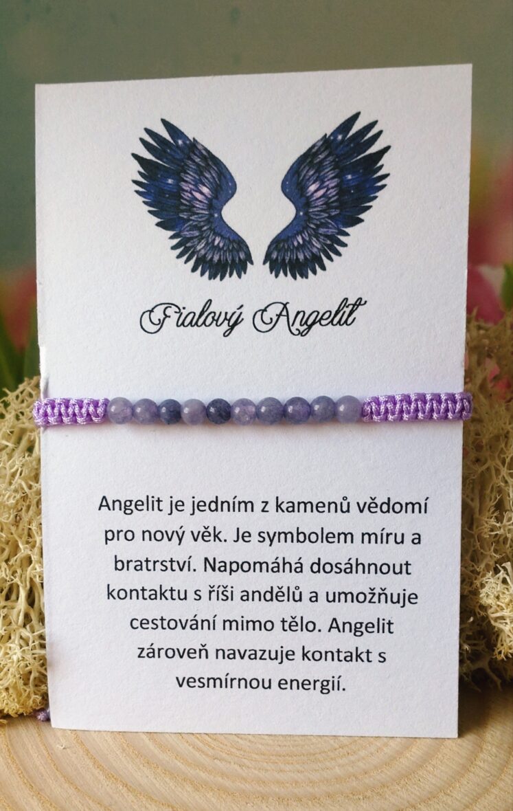 Angelit Fialový