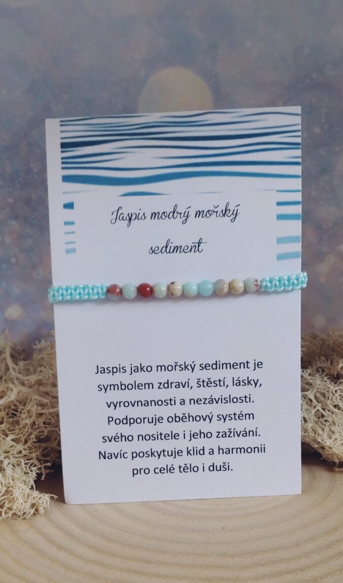 Jaspis modrý mořský sediment