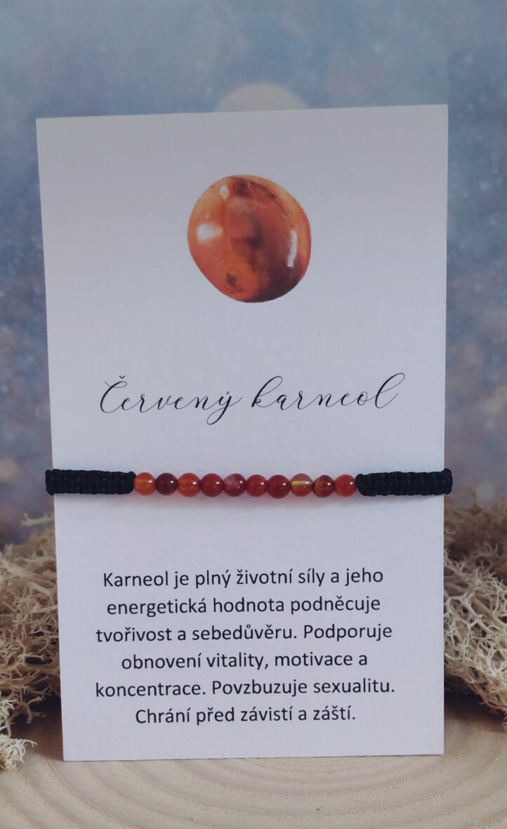 Karneol červený