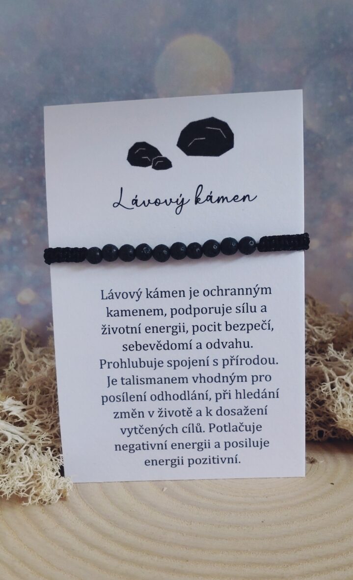 Lávový kámen černý