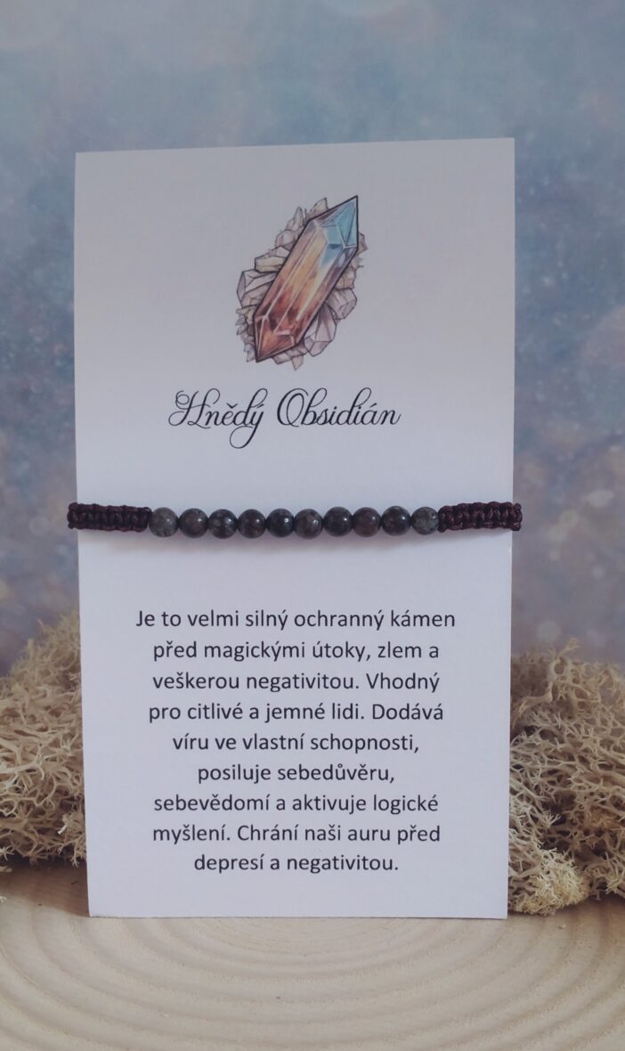 Obsidián hnědý